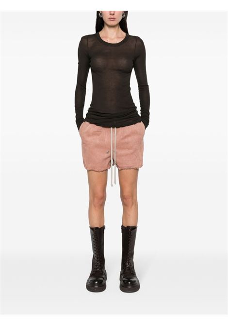 Shorts denim Gabe Boxers in rosa - donna RICK OWENS | RO01D2387HSCF13